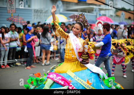 Sinulog Festival Queen 2014 Cebu City Philippinen Stockfoto