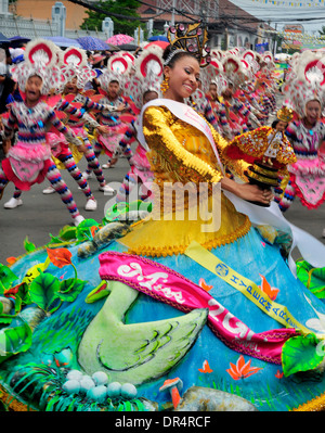 Sinulog Festival Königin Cebu City, Philippinen Stockfoto