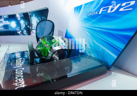 Das Toyota FV2 Concept Car auf der Toyota-Stand auf der CES in Las Vegas Show, Stockfoto
