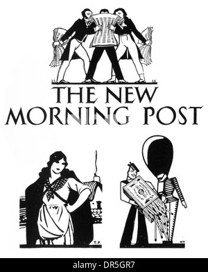 Britische Presse, neue Morgen Post Kearly, Burrell, Maynard London Midland, Scottish Railway Company Tom Purvis Horis Taylor Stockfoto