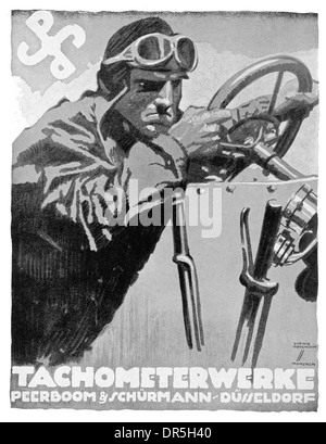 Deutsche Presse Werbung 1922 von Ludwig Hohlwein Stockfoto