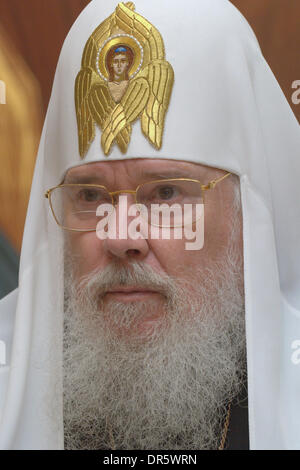 9. Dezember 2008 - starb St. Petersburg, Russland - Patriarch Alexy II, der russischen orthodoxen Kirche seit 18 Jahren führte, im Alter von 79 in seiner Residenz in der Nähe der russischen Hauptstadt am Freitag Morgen, 5. Dezember 2008. Im Bild: Patriarch von Moskau und alle Russland Alexy II am 25. März 2008. (Kredit-Bild: © PhotoXpress/ZUMA Press) Einschränkungen: * Nord- und Südamerika Rechte nur * Stockfoto