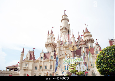 Shrek 4D Abenteuer. Universal Studios. Stockfoto