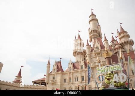 Shrek 4D Abenteuer. Universal Studios. Stockfoto