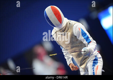 Paris, Frankreich. 18. Januar 2014. Internationalen Fecht-Meisterschaften für Männer. Erwan Le Pechoux (Fra) Credit: Aktion Plus Sport/Alamy Live-Nachrichten Stockfoto