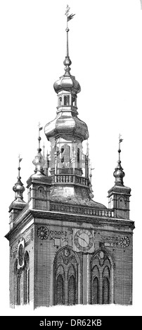 Renaissance-Stil, 17. Jahrhundert, St. Catherine Kirche, Danzig, Polen, Stockfoto