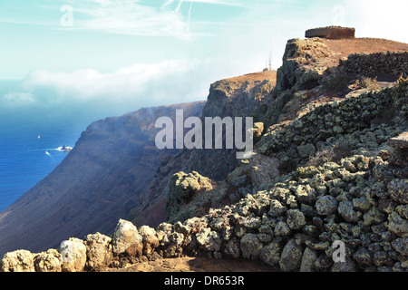 Ausblick vom Mirador del Río ist ein Aussichtspunkt befindet sich auf einer ca. 475 Meter hohen Böschung genannt Batería del Río in th Stockfoto