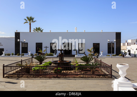 Casa Museo del Timple-Museum, das Musikinstrument im Palacio Spinola aus dem 18. Jahrhundert Gebäude in Teguise, Lanzarote Stockfoto