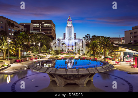 Los Angeles, Kalifornien am Rathaus. Stockfoto