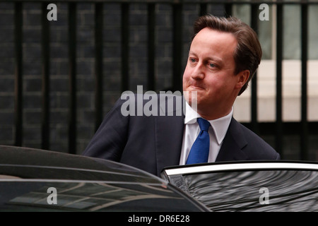 Premierminister David Cameron Attands ein Pre-Budget Sitzung des Kabinetts in 10 Downing Street in London Stockfoto