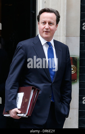 Premierminister David Cameron Attands ein Pre-Budget Sitzung des Kabinetts in 10 Downing Street in London Stockfoto