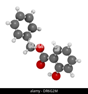 Benzyl Salicylat (Benzyl-4-hydroxybenzoat) Molekül. In Kosmetika und Parfums verwendet. Stockfoto