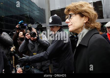 Vicky Pryce ehemaligen Kabinettsminister Chris Huhne Stockfoto