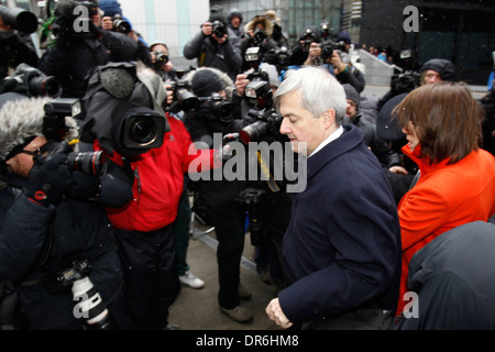 Vicky Pryce ehemaligen Kabinettsminister Chris Huhne Stockfoto