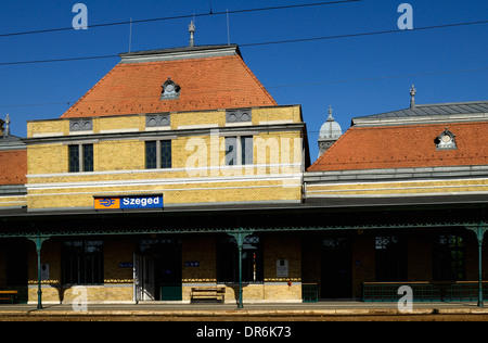 Bahnhof Szeged Ungarn äußere Gebäude Stockfoto