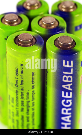 Batterien-Nahaufnahme Stockfoto