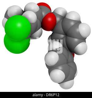 Pyrethroid-Insektizid Permethrin. Zur Behandlung von Krätze und Kopfläuse beim Menschen. Zum Imprägnieren von Moskitonetzen, etc. Stockfoto