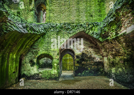 Innen Bolton Castle in North Yorkshire. Eines der Länder, die am besten erhaltenen mittelalterlichen Burgen Stockfoto