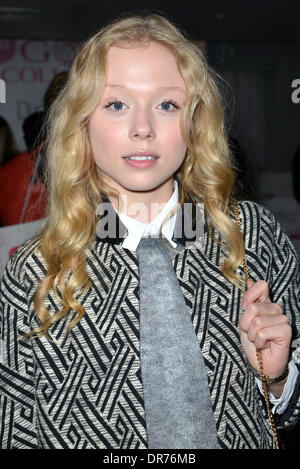 London, UK: Naomi Faye Battrick - Blut, Waterloo Road besucht die MediaSKIN NTA Gifting Lounge im Penthouse, 1 Leicester Square in London, 20. Januar 2014 Credit: siehe Li/Alamy Live News Stockfoto