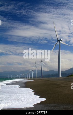 Der Windpark Bangui Bangui, Ilocos Norte, Philippinen Stockfoto