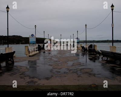 Prince Of Wales Pier im Winter, Falmouth, Cornwall, UK Stockfoto