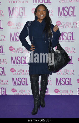 London, UK: besucht die MediaSKIN NTA Gifting Lounge im Penthouse, 1 Leicester Square in London, 20. Januar 2014 Credit: siehe Li/Alamy Live News Stockfoto