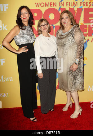 Jane Fleming, Gayle Nachlis und Iris Grossman Frauen im Film 2012 Crystal + Lucy Awards statt im The Beverly Hilton Hotel - Ankunft Los Angeles, Kalifornien - 12.06.12 Stockfoto