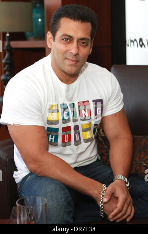 Salman Khan besucht die "Being Human" Start Burj Al Arab, Dubai - 12.06.12 Featuring: Salman Khan wann: 12. Juni 2012 Stockfoto