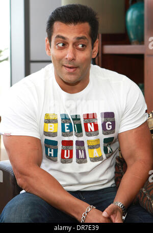 Salman Khan besucht die "Being Human" Start Burj Al Arab, Dubai - 12.06.12 Featuring: Salman Khan wann: 12. Juni 2012 Stockfoto