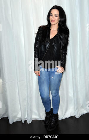 London, UK: Maria Kouka besucht die MediaSKIN NTA Gifting Lounge im Penthouse, 1 Leicester Square in London, 20. Januar 2014 Credit: siehe Li/Alamy Live News Stockfoto