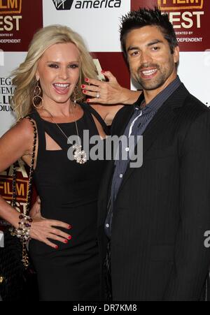 Tamra Barney, Eddie Richter 2012 Los Angeles Film Festival Premiere von "People Like Us" am Regal Kinos L.A. LIVE Stadion Los Angeles, Kalifornien - 15.06.12 Featuring: Tamra Barney, Eddie Judge Where: Kalifornien, USA bei: 15. Juni 2012 Stockfoto