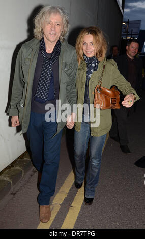 Bob Geldof und Jeanne Marine Prominente besuchen die Aung San Suu Kyi Afterparty im Harry Crosbie Haus in Dublins Docklands Dublin, Irland - 18.06.12 Stockfoto