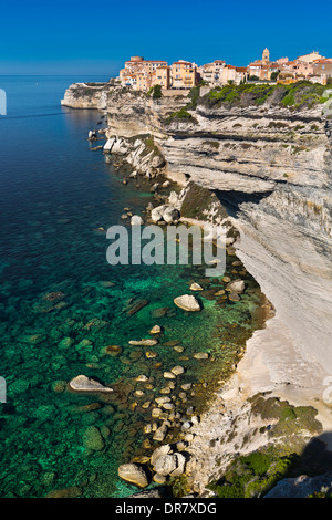 Kreidefelsen Sie, Bonifacio, Corse-du-Sud, Korsika, Frankreich Stockfoto