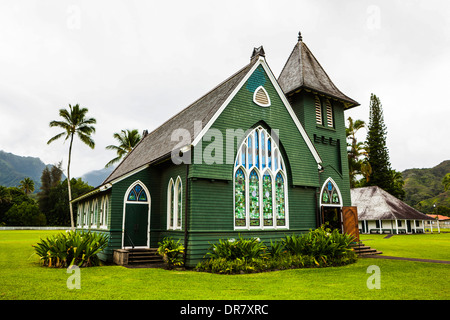 Wai &#39; Oli Hui &#39; ia Kirche, Hanalei, Kauai, Hawaii, USA Stockfoto