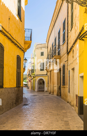 Gasse, Ciutadella, Menorca, Spanien Stockfoto