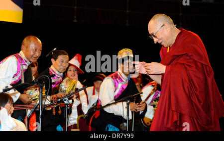 Seine Heiligkeit der Dalai Lama spricht in der Royal Albert Hall London, England - 19.06.12 Stockfoto