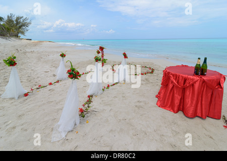 Hochzeit bin Strang, Hochzeit am Strand Stockfoto