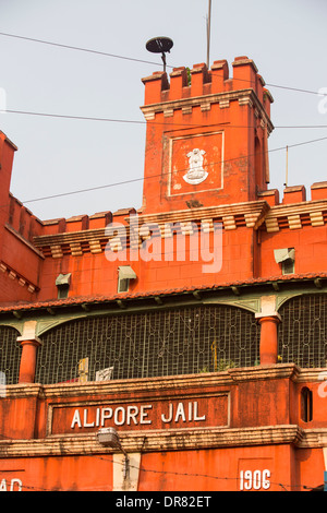 Alipore Gefängnis in Kalkutta, Indien, gebaut von den Briten, politische Gefangene während der Zeit der britischen Herrschaft über Indien zu halten. Stockfoto