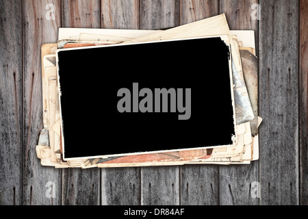 alten Nahaufnahmen auf Holzwand Stockfoto