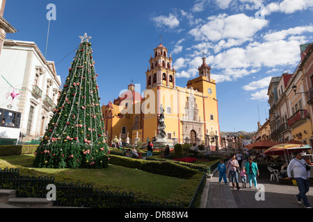 Basilika der Muttergottes von Guanajuato in Plaza De La Paz - Zona Centro, Guanajuato, Guanajuato, Mexiko Stockfoto