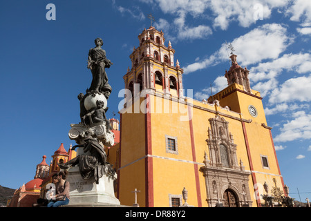 Basilika der Muttergottes von Guanajuato in Plaza De La Paz - Zona Centro, Guanajuato, Guanajuato, Mexiko Stockfoto