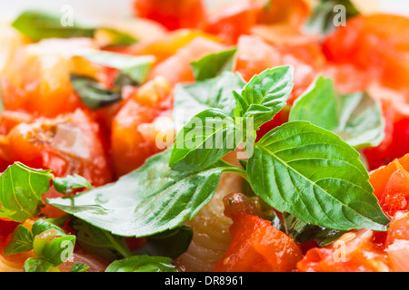 Pasta mit Tomaten Stockfoto