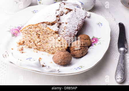 Walnuss Kuchen Stockfoto