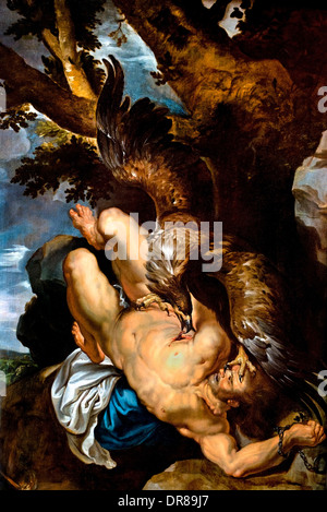 Rubens (1577-1640) flämischen Belgien Belgien Prometheus gebunden (Kopie durch ein hohes Blatt möglicherweise Jordaens) Stockfoto