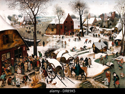 Pieter Brueghel der Jüngere 1564 - 1638 Antwerpen Flämisch-Belgier Belgien die Aufzählung von Bethlehem Stockfoto