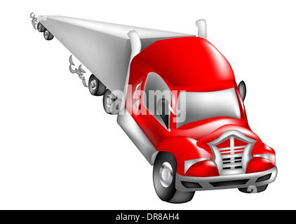 abstrakte nicht vorhandene LKW Stockfoto