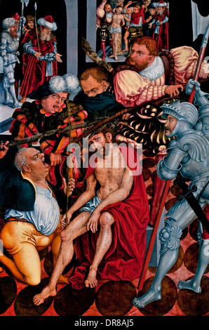 Der Spott der Christus Schule von LUCAS CRANACH der ältere (1472-1553) Deutsch Deutschland Stockfoto