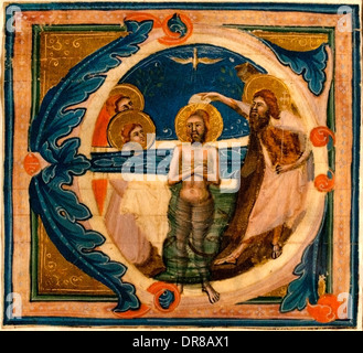 Heiligen und heiligen Bischof Vallombrosans von schrittweise Meister der italienischen Dominikanische Bildnisse Pacino di Bonaguida Florenz 1330-1340 Stockfoto