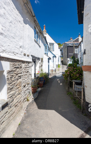 Port Isaac (Porthysek), ein kleines, malerisches Fischerdorf an der Atlantikküste von Nord Cornwall, England, Vereinigtes Königreich Stockfoto