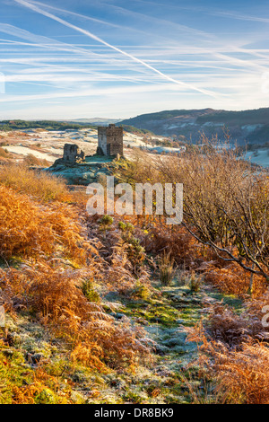 Dolwyddelan Castle (Walisisch: Castell Dolwyddelan) war eine gebürtige Waliser Burg Dolwyddelan in Conwy Grafschaft nahe Stockfoto